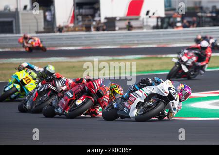 Misano Adriatico, Italien. 04. September 2022. Fahrer MotoGP während des Gran Premio di San Marino e della Riviera di Rimini Rennen Moto GP, MotoGP Weltmeisterschaft in Misano Adriatico, Italien, September 04 2022 Quelle: Independent Photo Agency/Alamy Live News Stockfoto