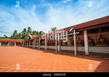 Phra That Sawi ist eines der Reiseziele in Wat Phra That Sawi Chumphon Provinz, Thailand. Stockfoto