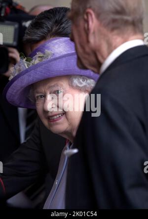 Vatikanstadt, Vatikan, 03. April 2014. Königin Elisabeth II. Trifft Papst Franziskus zu einer privaten Audienz im Vatikan. Quelle: Maria Grazia Picciarella/Alamy Live News Stockfoto