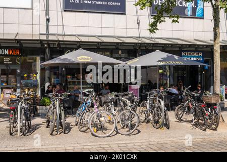 Sommerliche impressionen aus der Kieler Altstadt um den Alten Markt Stockfoto