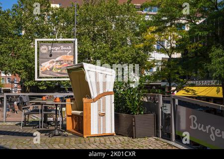 Sommerliche impressionen aus der Kieler Altstadt um den Alten Markt Stockfoto