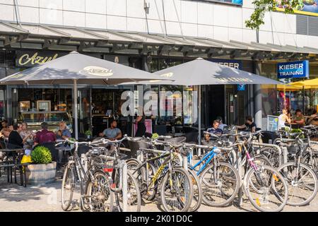 Sommerliche impressionen aus der Kieler Altstadt um den Alten Markt Stockfoto