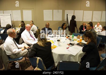 Treffen der leitenden Angestellten des HUD Executive Service (SES). Stockfoto