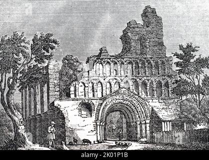 Die Ruinen von St. Botolph's Priorat, Colchester. Stockfoto