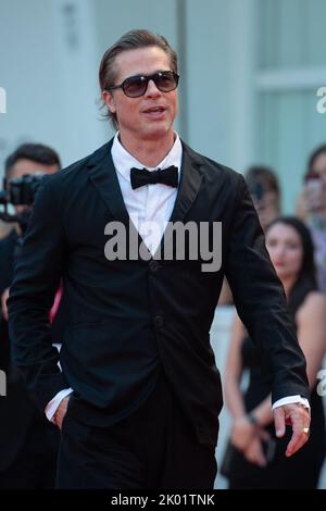 Venedig, Italien, 8. September 2022. Brad Pitt beim Internationalen Filmfestival von Venedig 79. - „Blonder“ Roter Teppich am 8. September 2022. Pablo Cotello/imageSPACE/MediaPunch Stockfoto