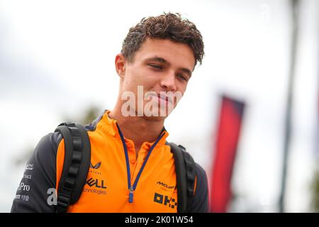 Italien, 09/09/2022, Monza, Italien. 09. September 2022. #04 Lando Norris; McLaren Mercedes während des italienischen GP, 8-11. September 2022 auf der Rennstrecke Monza, Formel-1-Weltmeisterschaft 2022,09/09/2022 Foto Federico Basile/Insidefoto Kredit: Insidefoto di andrea staccioli/Alamy Live News Stockfoto