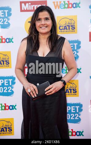 Nina Wadia nimmt am 8.. September 2022 an den ‘Mirror People’s Pet Awards’ im Grovenor House Hotel in London Teil. Stockfoto