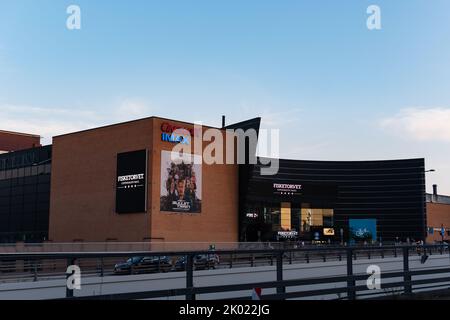 Kopenhagen, Dänemark. 13. August 2022. CinemaxX, das Multiplex-Kino und das IMAX-Kino Stockfoto