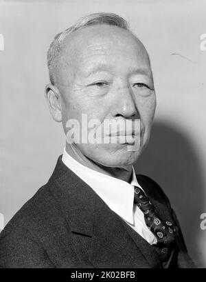 Syngman Rhee (1875 - 1965) südkoreanischer Politiker, der von 1948 bis 1960 als erster Präsident Südkoreas fungierte. Rhee war auch der erste und letzte Präsident der Provisorischen Regierung der Republik Korea von 1919 bis zu seiner Amtsenthebung im Jahr 1925 und von 1947 bis 1948. Stockfoto