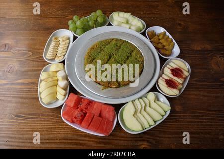 Knafeh-Dessert Stockfoto