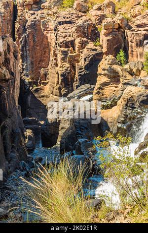 Die Luck-Schlaglöcher von Bourkes befinden sich im Blyde River Canyon Reserve an der Panoramastrasse in der südafrikanischen provinz mpumalanga Stockfoto