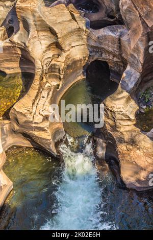 Die Luck-Schlaglöcher von Bourkes befinden sich im Blyde River Canyon Reserve an der Panoramastrasse in der südafrikanischen provinz mpumalanga Stockfoto