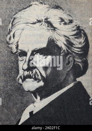 Mark Twain (1835-1910). Amerikanischer Autor Stockfoto