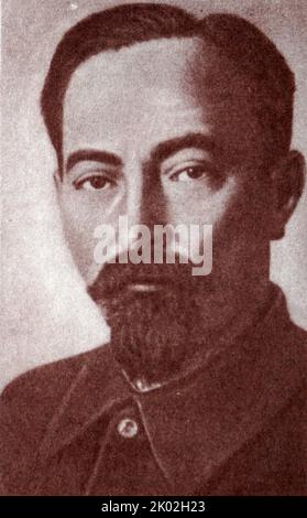 Felix Edmundovich Dserschinsky (1877 - 1926), der den Spitznamen "Eiserner Felix" trägt, ein bolschewistischer Revolutionär und Beamter. Geboren in den polnischen Adel, von 1917 bis zu seinem Tod im Jahr 1926 Dserschinski führte die ersten beiden sowjetischen Staatssicherheitsorganisationen, die Tscheka und die OGPU, und gründete eine Geheimpolizei für das postrevolutionäre Sowjetregime. Er war einer der Architekten des Roten Terrors und der Dekossackisierung Stockfoto