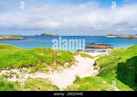 Bosta Beach - Isle of Lewis, Schottland Stockfoto