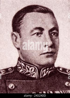 Nikolay Gerasimovich Kusnezow (1904 - 1974) Admiral der Flotte der Sowjetunion und diente während des Zweiten Weltkriegs als Volkskommissar der Marine. Stockfoto