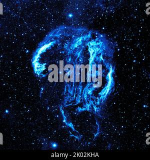 Cygnus Loop Nebula, aufgenommen mit einem NASA-Teleskop Stockfoto