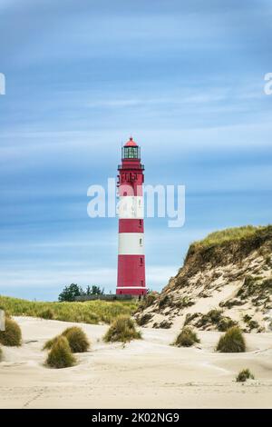 Leuchtturm in Wittduen auf der Insel Amrum, Deutschland. Stockfoto