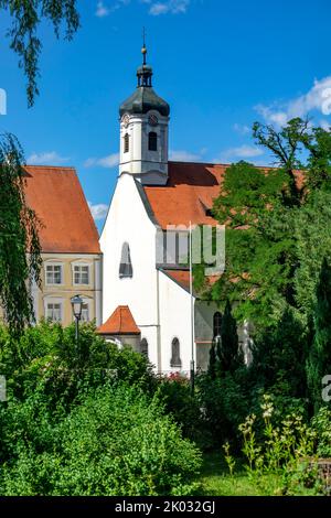 Das ehemalige Reichsabtei Gutenzell war ein kaiserliches Zisterzienserkloster, das 1237 an der Rot in der heutigen Gemeinde Gutenzell-Hürbel im oberschwäbischen Biberach gegründet wurde. Stockfoto