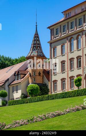 Das 1855 gegründete Kloster Bonlanden ist das Mutterhaus der Franziskanerinnen von der Unbefleckten Empfängnis unserer Lieben Frau in Bonlanden, einem Vorort der Gemeinde Berkheim an der Iller im Kreis Biberach. Stockfoto