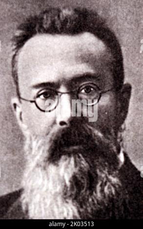 Nikolai Andreewitsch Rimski-Korsakow, (1844 - 1908) berühmter russischer Komponist. Stockfoto