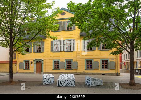 Schiller-Haus in der Schiller-Straße, Weimar, Thüringen, Deutschland Stockfoto