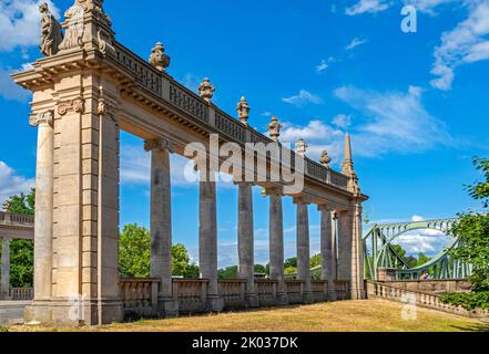 Glienicke-Brücke an der Havel, Potsdam, Brandenburg, Deutschland Stockfoto