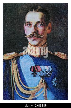 Großherzog Michael Alexandrowitsch von Russland (1878. - 13. Juni 1918) war der jüngste Sohn und das fünfte Kind von Kaiser Alexander III. Von Russland und der jüngste Bruder von Nikolaus II. Stockfoto