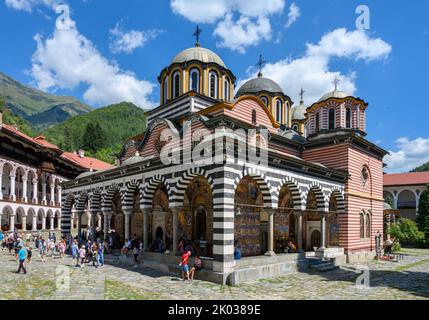 Rila-Kloster Rila, Bulgarien Stockfoto