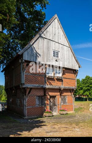 Deutschland, Ahaus, Westmuensterland, Münsterland, Westfalen, Nordrhein-Westfalen, Ahaus-Wuellen, Spieker Laenk-Vissing, Fachwerklager Stockfoto