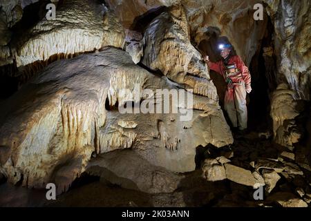 Grotto de la Malatière Stockfoto