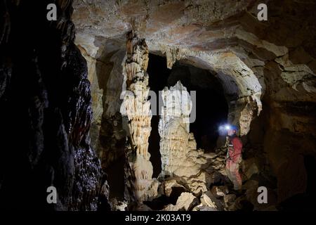 Grotto de la Malatière Stockfoto