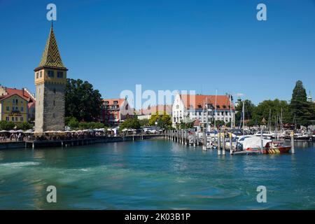 Mangturm in Lindau am Bodensee, Bayern, Deutschland Stockfoto