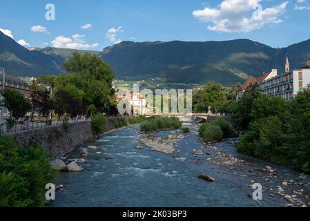 Passer, Kurort Meran, Südtirol, Italien Stockfoto