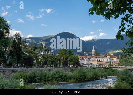 Passer, Kurort Meran, Südtirol, Italien Stockfoto