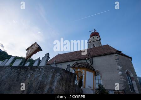 Pfarrkirche St. Peter und Paul, Partschins, Südtirol, Italien Stockfoto