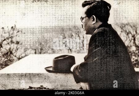 Ren Bishi im Schwarzmeersanatorium. Ren Bishi war ein militärischer und politischer Führer in der frühen Kommunistischen Partei Chinas, in den frühen 1930er Jahren Stockfoto