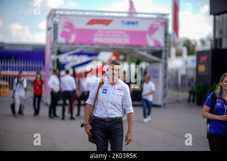 Monza, MB, Italien. 9. September 2022. Gunther Stainer (ITA) Haas. F1 Teamchef.während DER FORMEL 1 PIRELLI GRAN PREMIO D'ITALIA 2022, Monza, ITALIEN (Bildquelle: © Alessio De Marco/ZUMA Press Wire) Bildquelle: ZUMA Press, Inc./Alamy Live News Stockfoto