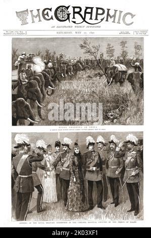 „The Graphic, Front Cover Saturday, 17. May 1890“, 1890. Aus „Die Grafik. An Illustrated Weekly Newspaper“, Band 41. Januar bis Juni 1890. Stockfoto