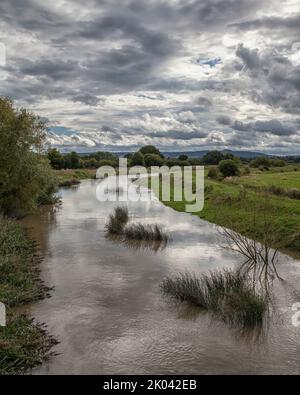 Am Ufer des Flusses Adur Stockfoto