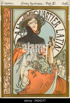 Au Quartier Latin , 1898. Private Sammlung. Stockfoto