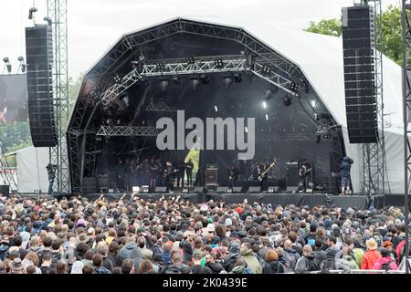 Ambiance HELLFEST, Clisson, FRANKREICH , 18/06/2016 Florent 'MrCrash' B. Stockfoto