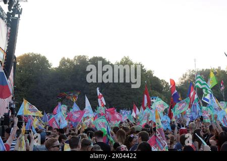 FLAG Party SZIGET, Budapest, UNGARN, 12/08/2016 Florent 'MrCrash' B. Stockfoto