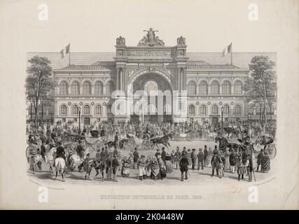 Die Weltausstellung 1855 in Paris (Exposition Universelle de 1855), 1855. Private Sammlung. Stockfoto