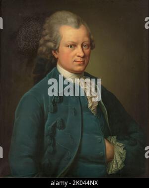 Porträt von Gotthold Ephraim Lessing (1729-1781), 1765. Private Sammlung. Stockfoto