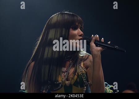 Roskilde, Dänemark. 29., Juni 2022. Die brasilianische Sängerin Anitta spielt ein Live-Konzert während des dänischen Musikfestivals Roskilde Festival 2022 in Roskilde. (Foto: Gonzales Photo - Thomas Rasmussen). Stockfoto