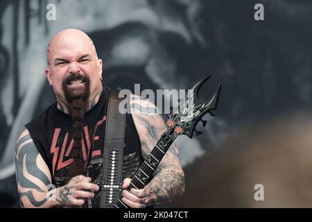 SLAYER HELLFEST, Clisson, FRANKREICH , 19/06/2016 Florent 'MrCrash' B. Stockfoto