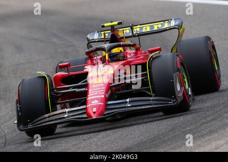 Monza, Italien. 27. Januar 2022. #55 Carlos Sainz, Scuderia Ferrari während des italienischen GP, 8-11. September 2022 auf der Monza-Strecke, Formel-1-Weltmeisterschaft 2022. 09/09/2022 Foto Federico Basile/Insidefoto Kredit: Insidefoto di andrea staccioli/Alamy Live News Stockfoto