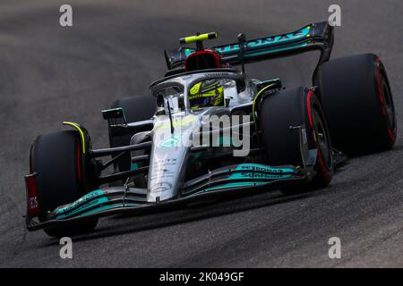 Monza, Italien. 27. Januar 2022. #44 Lewis Hamilton Mercedes AMG Team F1 beim italienischen GP, 8-11. September 2022 auf der Rennstrecke Monza, Formel 1 Weltmeisterschaft 2022. 09/09/2022 Foto Federico Basile/Insidefoto Kredit: Insidefoto di andrea staccioli/Alamy Live News Stockfoto