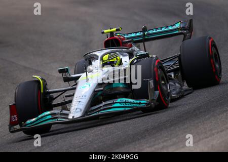 Monza, Italien. 27. Januar 2022. #44 Lewis Hamilton Mercedes AMG Team F1 beim italienischen GP, 8-11. September 2022 auf der Rennstrecke Monza, Formel 1 Weltmeisterschaft 2022. 09/09/2022 Foto Federico Basile/Insidefoto Kredit: Insidefoto di andrea staccioli/Alamy Live News Stockfoto